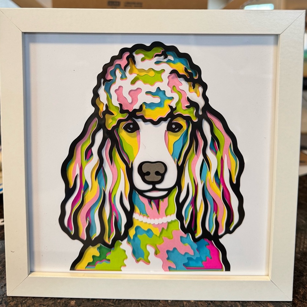 3D Dog Shadowbox